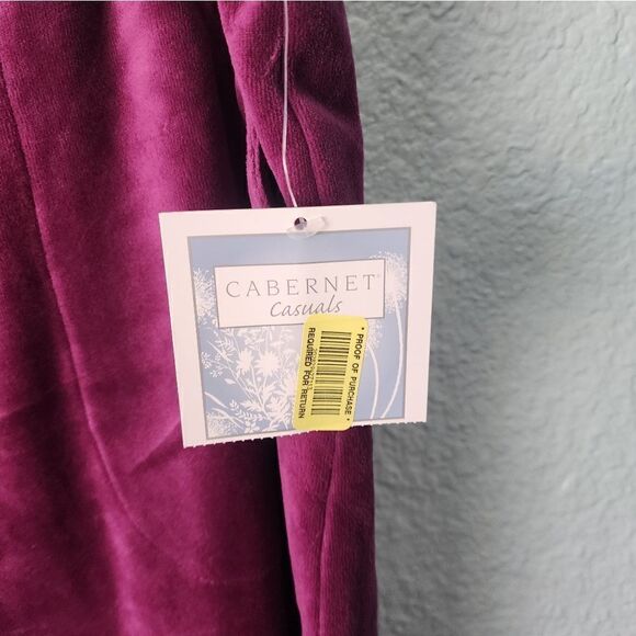 Cabernet pants velvet front pockets wide leg new with tags leisure casual pants - Picture 3 of 12